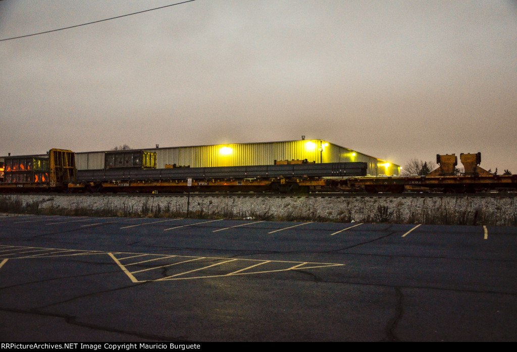 PTTX Flat Car with steel beams